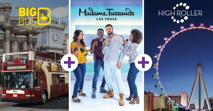 Vegas: Madame Tussauds, High Roller, & Hop-on Hop-off Tour - Big Bus Hop-on Hop-off Tour