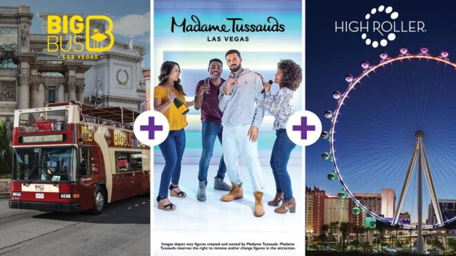 Vegas: Madame Tussauds, High Roller, & Hop-on Hop-off Tour - High Roller Observation Wheel