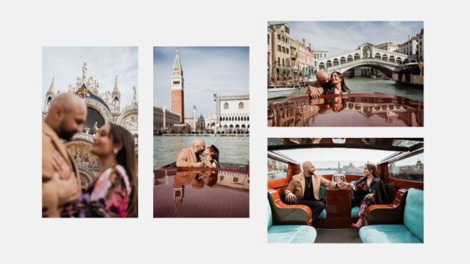 Venice: Elegant Couple Photos on Your Vacation - Language Options