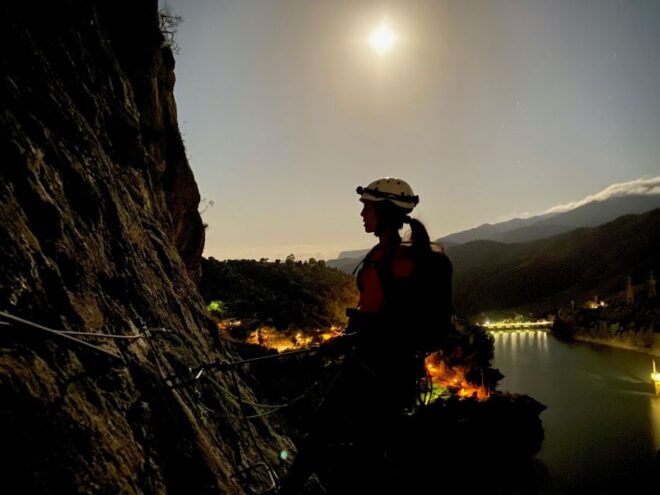 Via Ferrata El Chorro Under the Full Moonlight - Inclusions