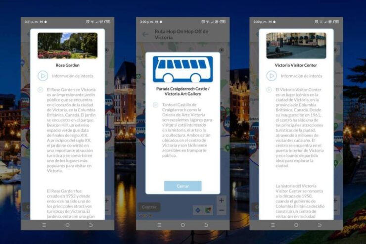 Victoria Self-Guided Tour App - Multilingual Audioguide - Activity Details