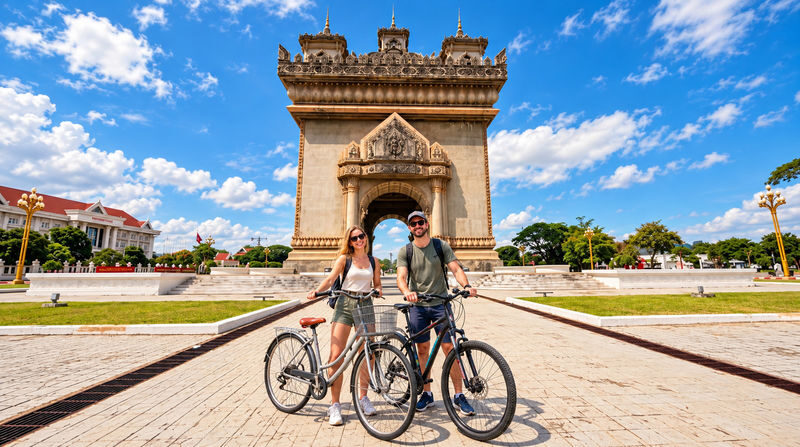 Vientiane City Bike Tour - The Vientiane ride at a glance