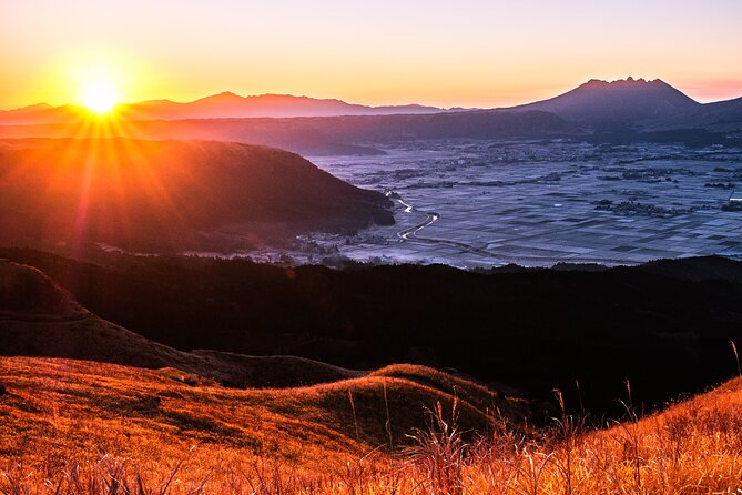 View the Sunrise and Sea of Clouds Over the Aso Caldera - Common Questions