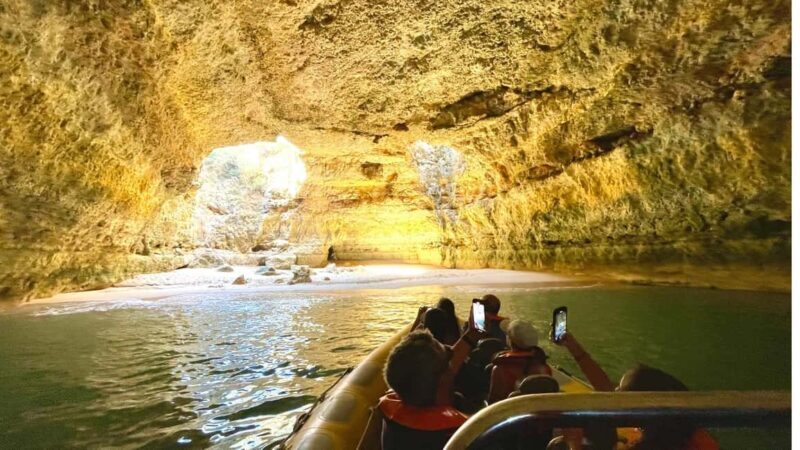 Vilamoura: Private Boat Tour Benagil Cave and Marinha Beach - The Sum Up