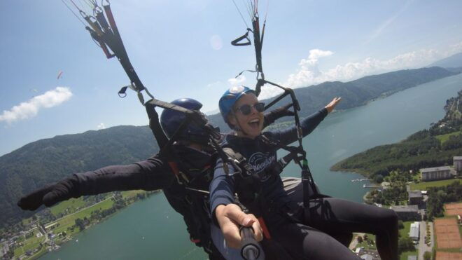 Villach/Ossiachersee: Paragliding "Panorama" Tandemflug - Highlights