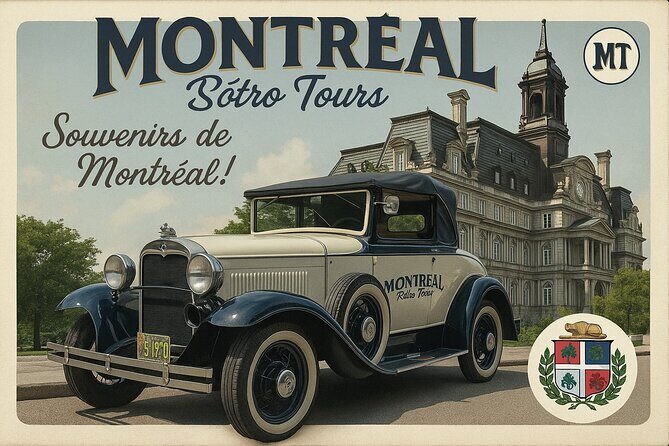 Vintage 1930 convertible! Old Montreal Tour-Private Guide -70 min - FAQ