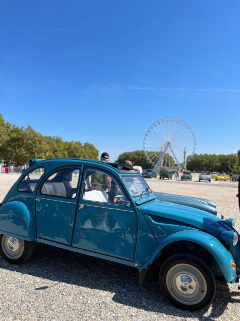 Visit of Bordeaux Unesco by 2cv Car & Delicacies - Booking Information