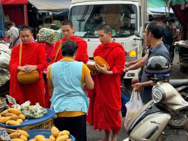 Walk With Monks Collecting Alms - What to Expect
