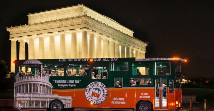 Washington DC: Monuments by Moonlight Nighttime Trolley Tour - Tour Highlights