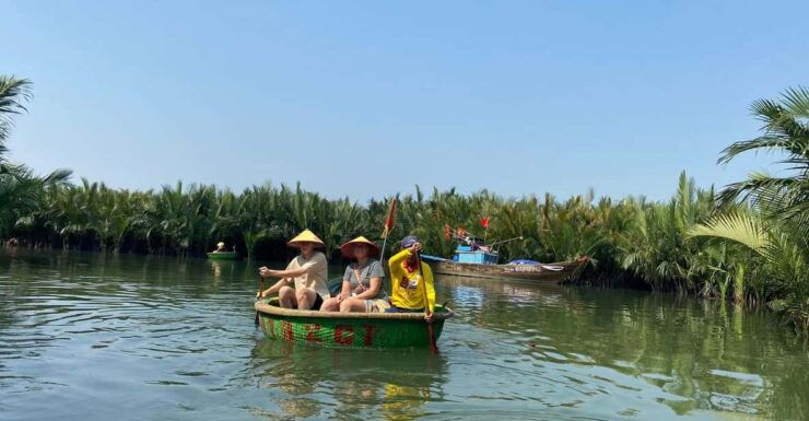 Water Coconut Basket Boat Hoi An Private Bike Tour - Itinerary Highlights