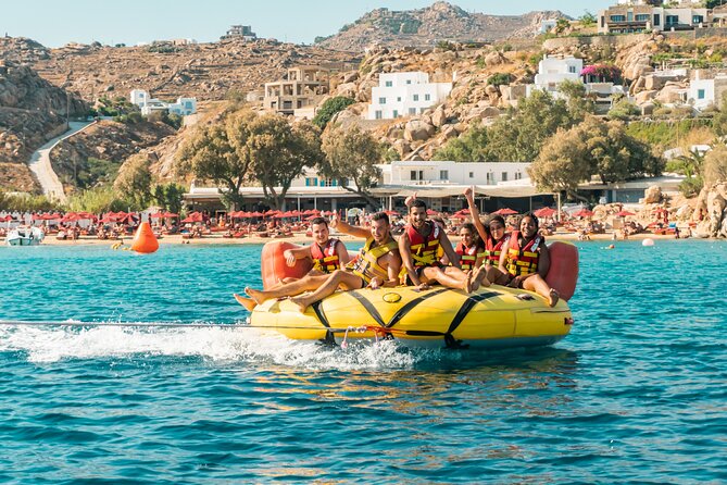 Water Tubing in Mykonos With Instructor and Speedboat Rider - The Sum Up