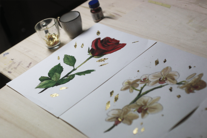 Watercolor Painting With Gold Leaf Workshop - Learning Objectives