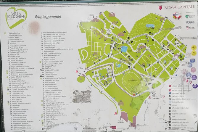 Watercolor Private Tour to Villa Borghese Rome With Guido - Painting Stops