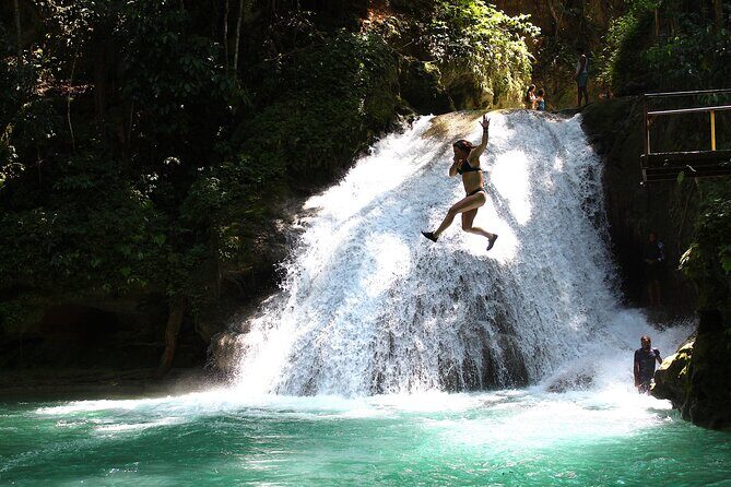 WATERFALL- Blue Hole Waterfall Adventure Swim and Rope Swing - Introduction: An Authentic Splash into Jamaica’s Natural Wonders