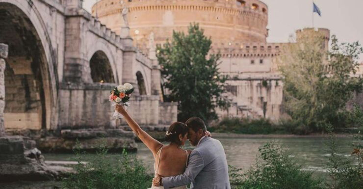 Wedding Dress Photo Shooting In Stunning Rome Spots - Special Service Offered by Marcos Aragao