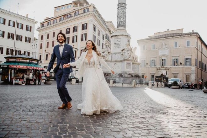 Wedding Dress Photo Shooting In Stunning Rome Spots - Discover Iconic Rome Landmarks