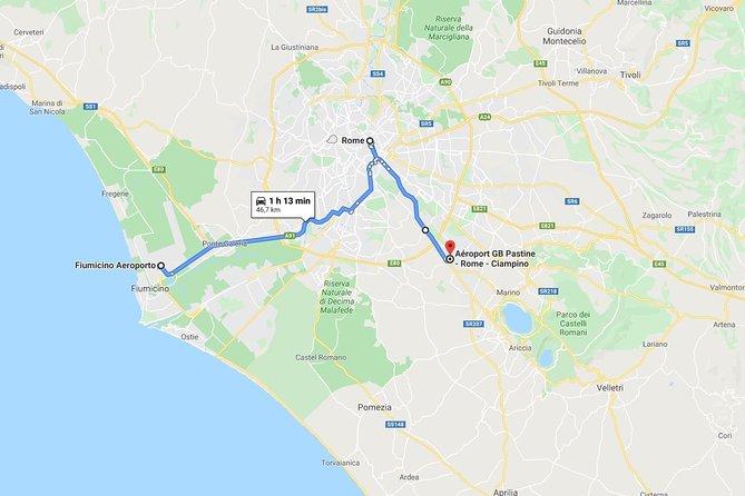 Welcome in Rome: Airport Transfer With Welcome Box - Pickup and Drop-off Points