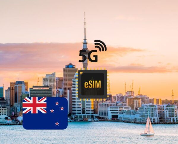 Wellington : Esim Internet Data Plan New Zealand 5g/4g - Inclusions and Support