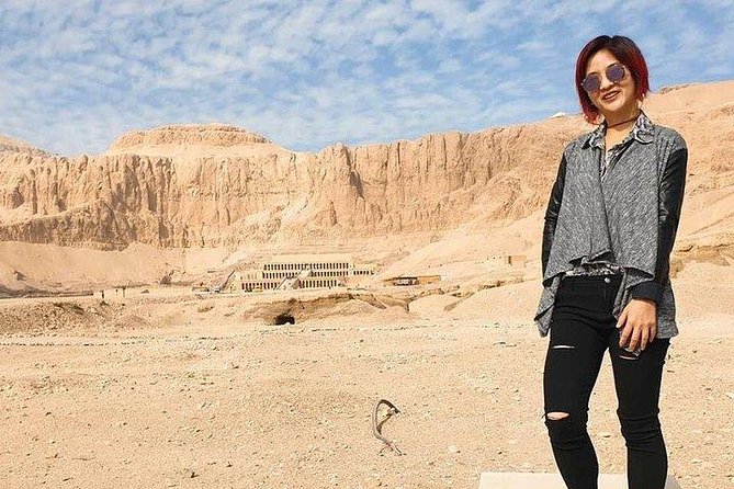 West Luxor Hatsheput Temple Valley of the King Memnon Statue From Luxor Hotel - Hatsheput Temple Exploration