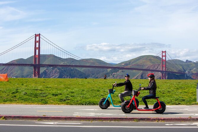 Wharf to Golden Gate Bridge - GoRide Electric Scooter Rentals - Meeting and Pickup Details