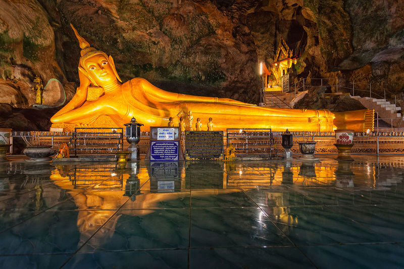 White Water Rafting, Flying Fox and ATV from Krabi - Wat Suwan Khuha and the waterfall add a change of scene