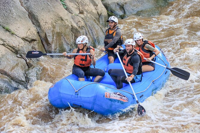 Whitewater Rafting 10km and Waterfall Trekking Tour From Chiang Mai - Waterfall Trekking Adventure