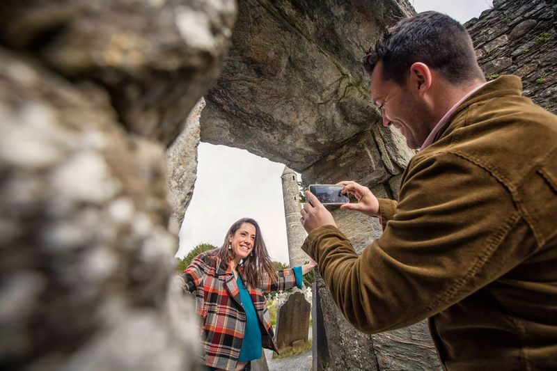 Wicklow, Glendalough, Waterfall & Sheepdog Demo from Dublin - A city start, then a country road