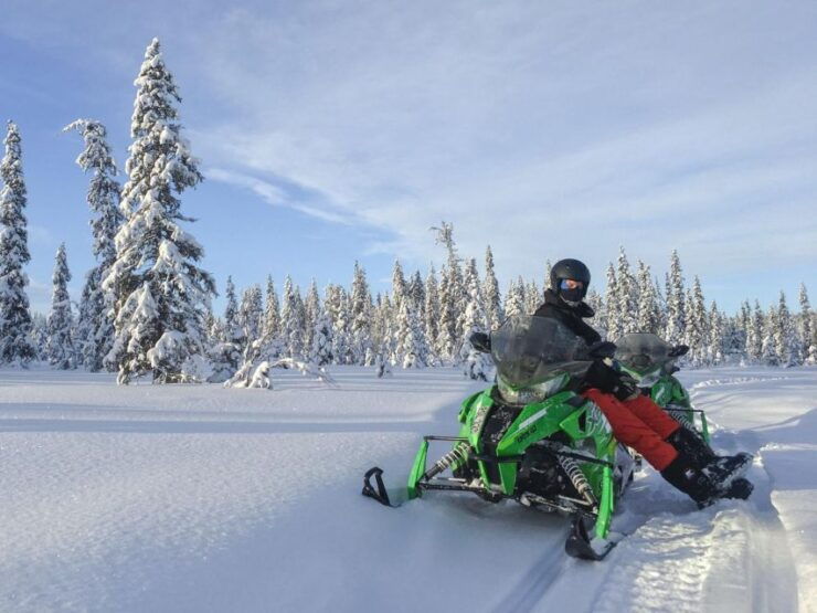 Wilderness Tour With Snowmobile & Ice Fishing - Tour Highlights