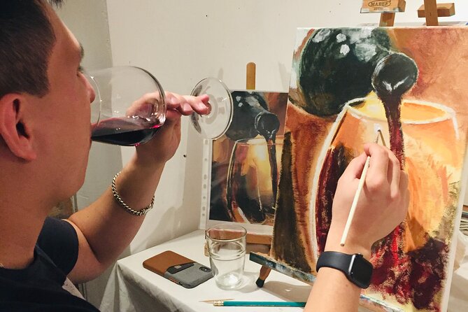 Wine and Painting Workshop Experience in Brussels - Inclusions and Amenities