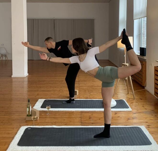 Wine Yoga in Düsseldorf, Zimmerstraße - Event Process