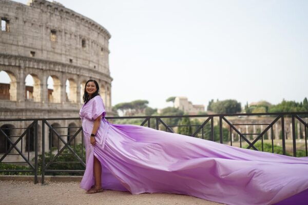 Wings of Rome: Flying Dress Professional Photoshoot - Professional Photography Guidance