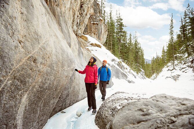 Winter Canyon Ice Adventure in Canmore with Ice Cleats Included - An Introduction to the Experience