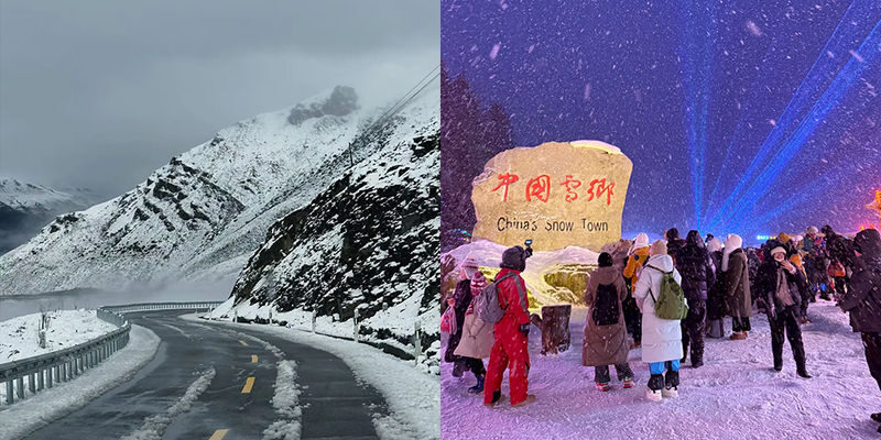 Winter in the Northern Country | Northeast Harbin and China Snow Town Private 3-Day Tour - Snow Town at night: Folk dance, disco and a parade