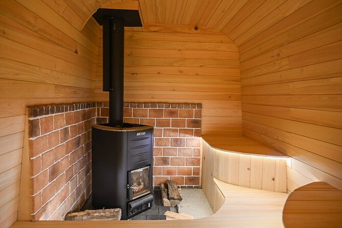 Wood Burning Sauna With Bus Dwelling Aesthetic - Sauna Experience Overview