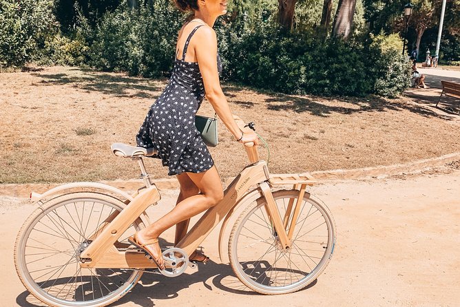 Wooden Bike Tour Highlights of the City - Arc De Triomf and Plaza De Catalunya Visit