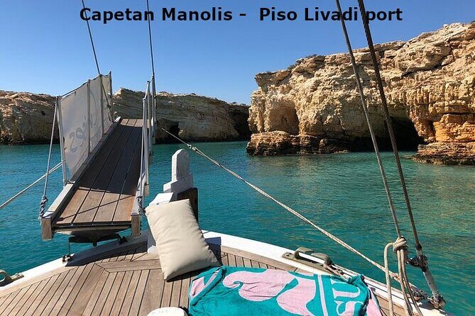 Wooden Boat from Piso Livadi, Blue Lagoon ,Antiparos, Sea Caves - Practical Details & What You Should Know  