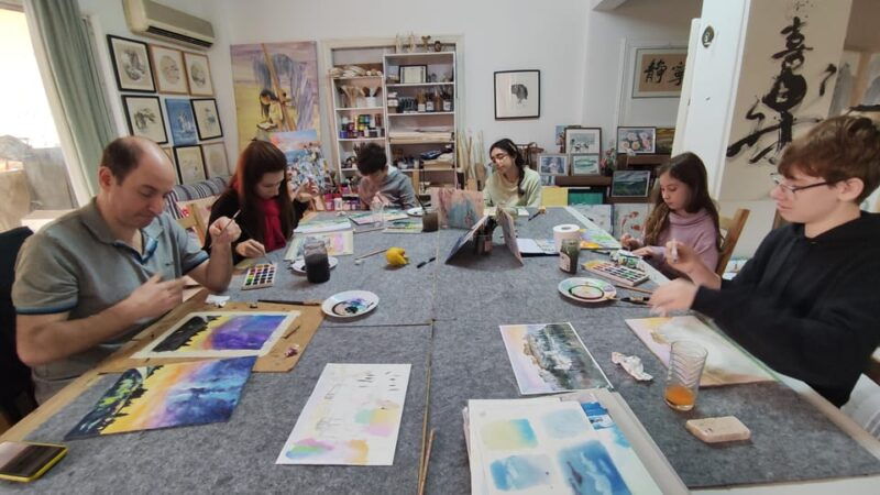 workshop for painting acropolis/landscape with local artist - What to Expect from the Workshop
