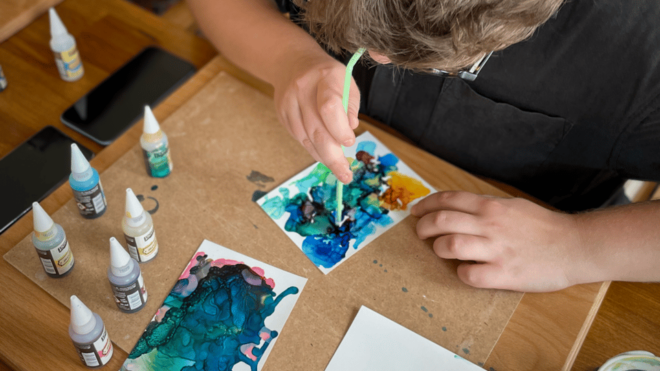 Workshop: Media Ink Painting - Activities Included