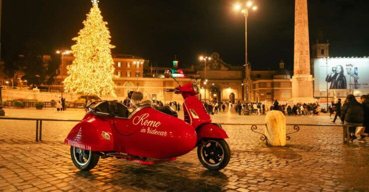 Xmas Lights Panoramic Vespa Sidecar Tour - Tour Details