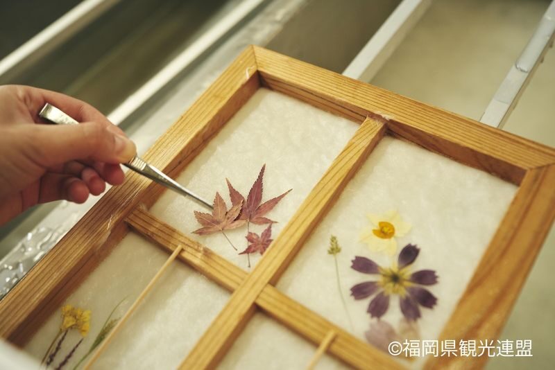 Yanagawa Canals One-day Tour - Making a washi fan by hand