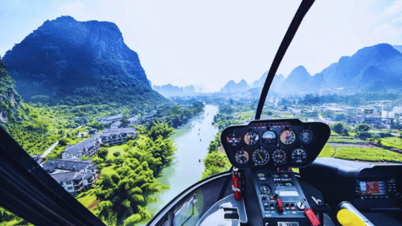 Yangshuo: Yulong River Helicopter Scenic Flight Experience - An In-depth Look at the Experience