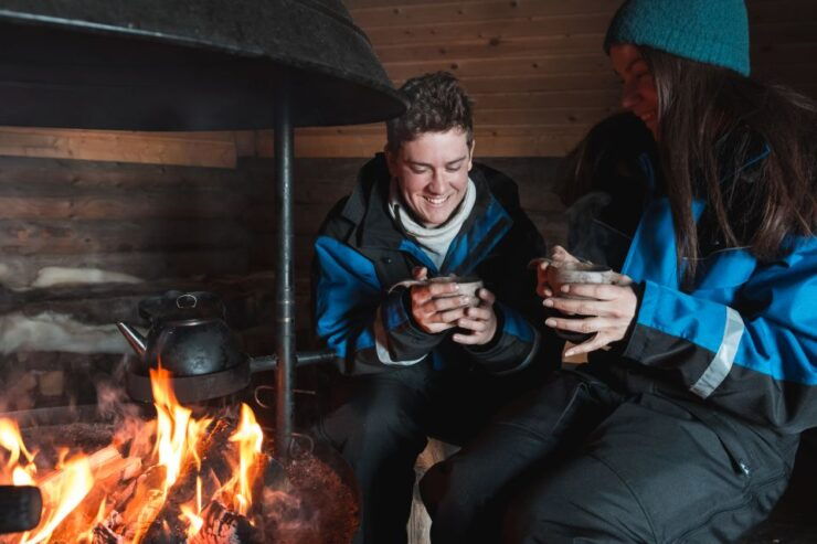 Ylläs: Snowmobile Adventure With Ice Fishing - Experience
