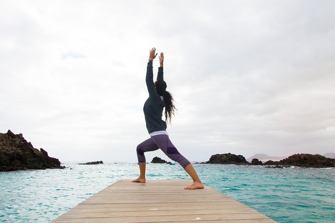 Yoga at Lobos Island From Corralejo, Fuerteventura - Relaxing Muscles in the Sun