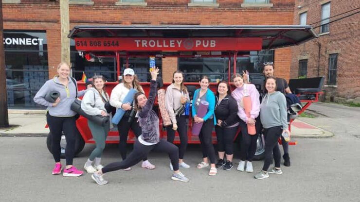 Yoga & Coffee Tour On The Trolley Pub - Good To Know
