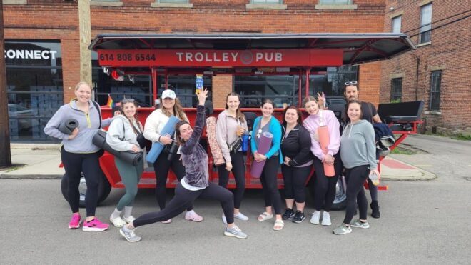 Yoga & Coffee Tour On The Trolley Pub - Important Information