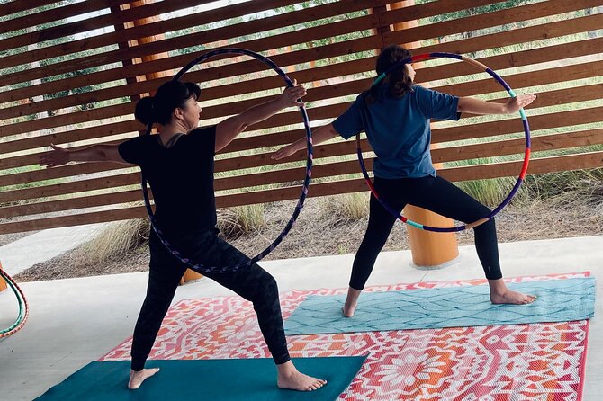Yoga & Hula Hooping Fusion Outdoors in Panama City Florida - Fusion of Yoga and Hula Hooping