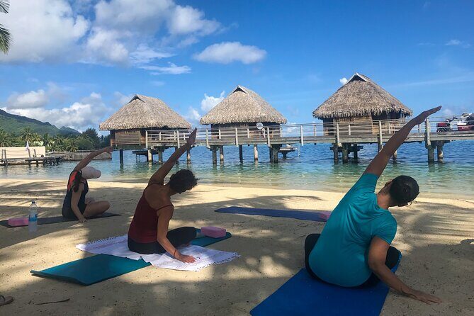 Yoga on the paradise beach of Manava Moorea - What to Expect During Your Yoga Session