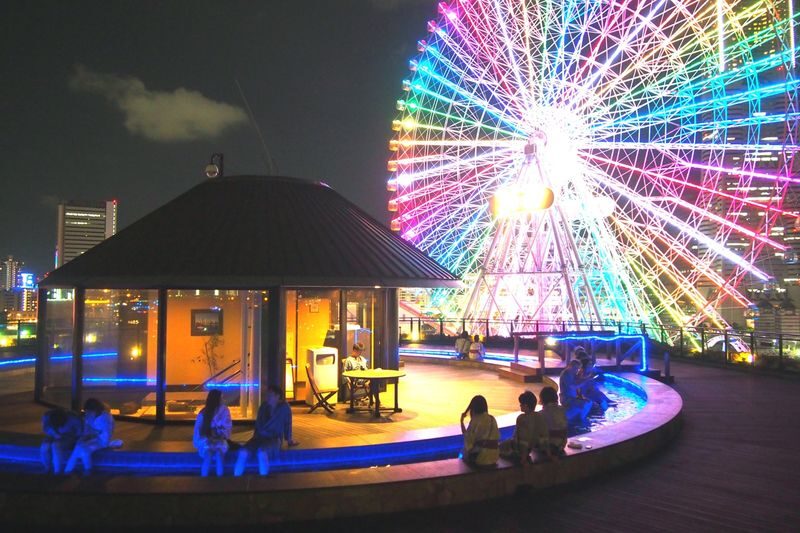 Yokohama Minatomirai Manyo Club Onsen Experience in Yokohama - Finding the entrance and checking in on the seventh floor