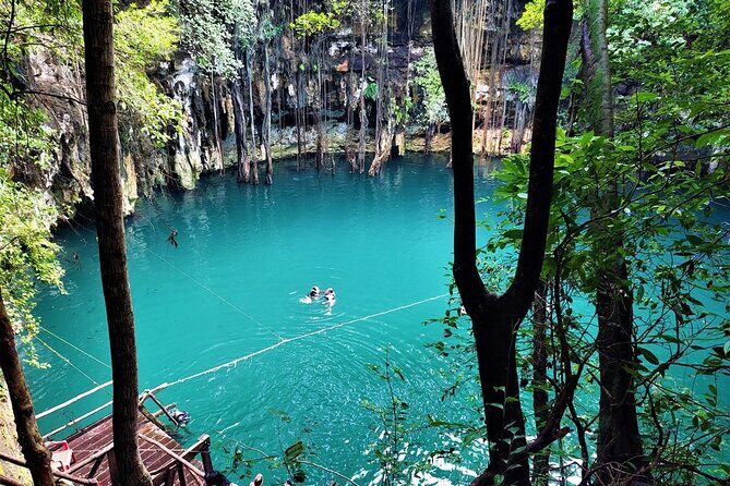 Yucatan Wonders: Ek Balam, Cenote Swim & Valladolid Tour - Cooling Off at Cenote Xcanché