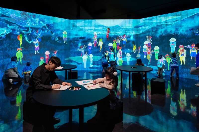 Yumoto Koichi Memorial JAPAN YOKAI MUSEUM (Miyoshi Mononoke Museum) in Hiroshima - Use the screens, then draw your own yokai